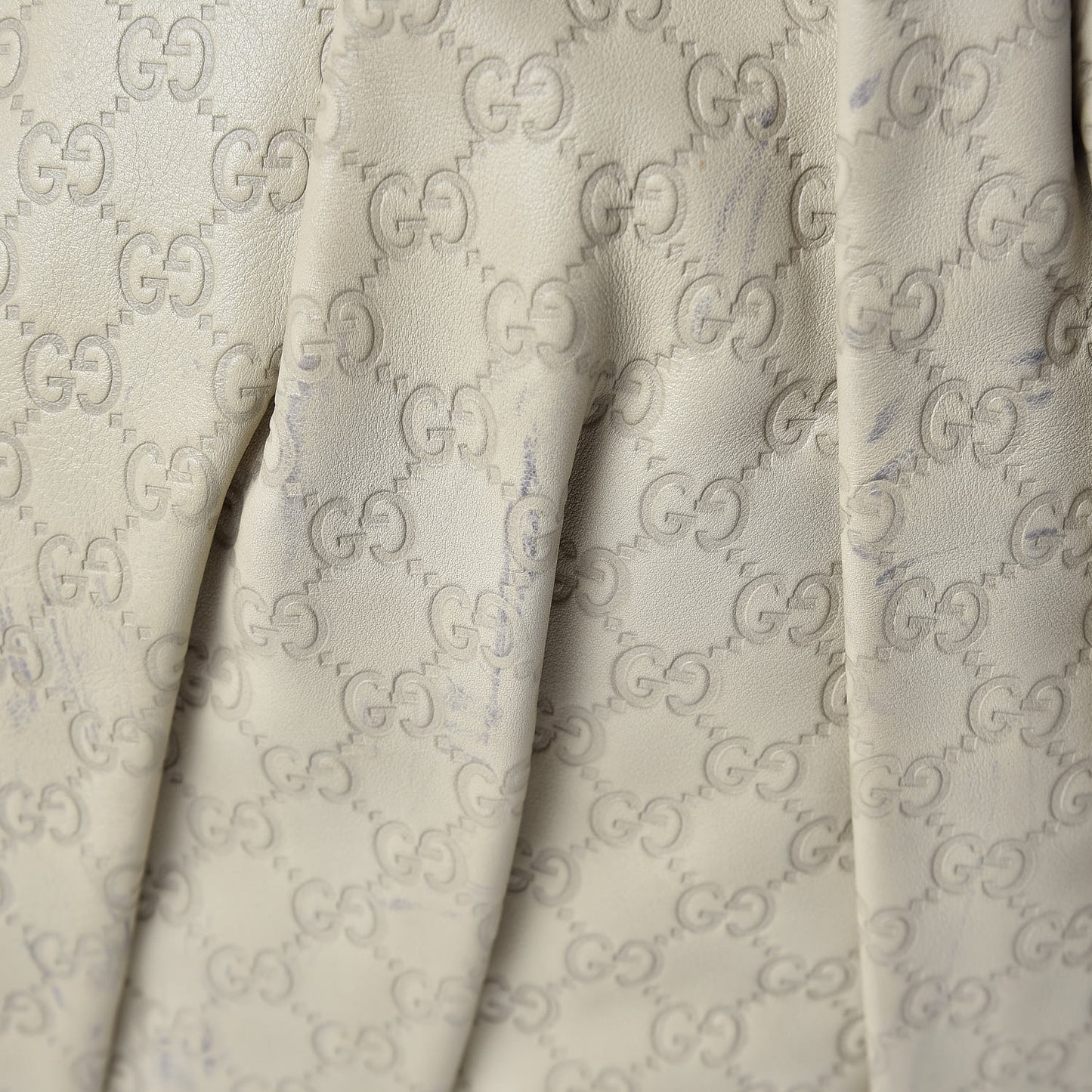 Guccissima Medium Hysteria Top Handle Bag Off White