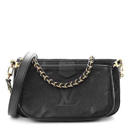 Louis Vuitton Empreinte Monogram Giant Multi Pochette Accessories Black 1 of 9
