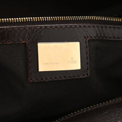 Fendi Vitello Bottalato FF Embossed Large Chef Shopper Tote Chocolate 6 of 12