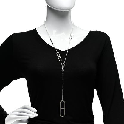 Hermes Sterling Silver Ever Chaine d'Ancre Long Lariat Necklace 1 of 2