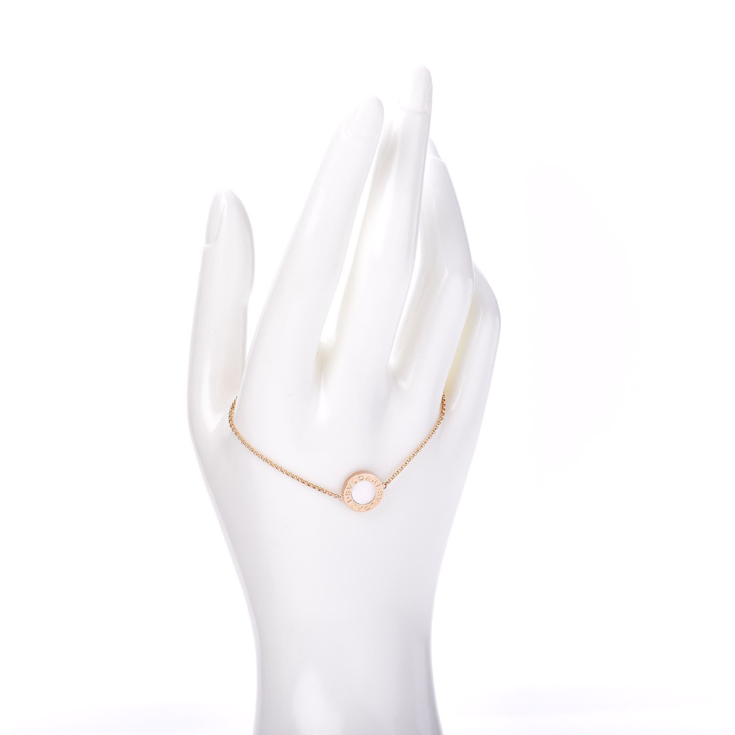 Bulgari 18K Rose Gold Mother of Pearl BVLGARI BVLGARI Chain Bracelet 2 of 4