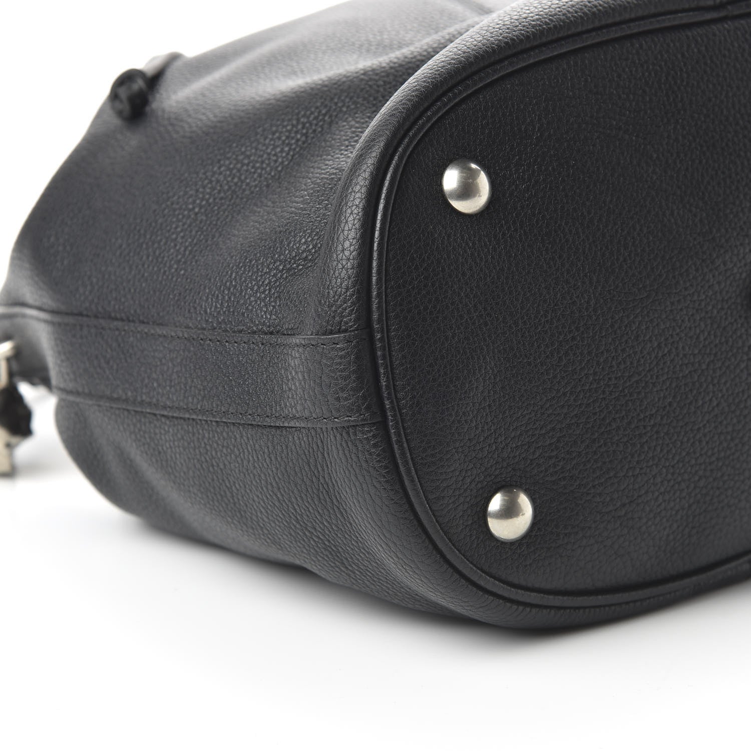 Alexander McQueen Calfskin Padlock Skull Bucket Bag Black 6 of 11