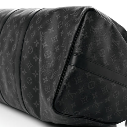 Louis Vuitton Monogram Eclipse Keepall Bandouliere 55 9 of 10
