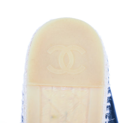 Chanel Lambskin CC Espadrilles 39 Black 7 of 8