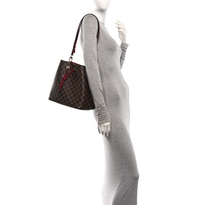 Louis Vuitton Damier Ebene Neonoe MM  Cherry Berry 2 of 9