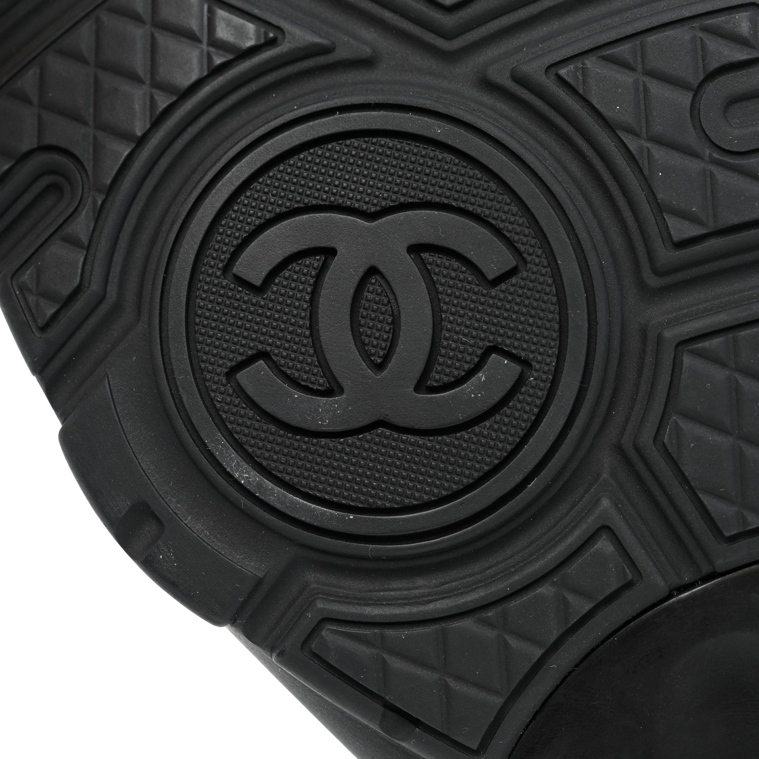 Chanel Calfskin Lambskin CC Uniform Sneakers 40 Black 9 of 9