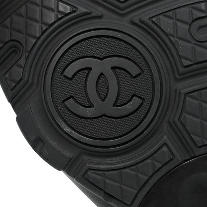 Chanel Calfskin Lambskin CC Uniform Sneakers 40 Black 9 of 9