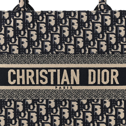 Christian Dior Oblique Medium Book Tote Blue Multicolor 8 of 11