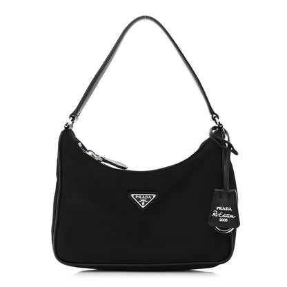 Prada Tessuto Nylon Saffiano Mini Re-Edition 2005 Bag Black 1 of 11