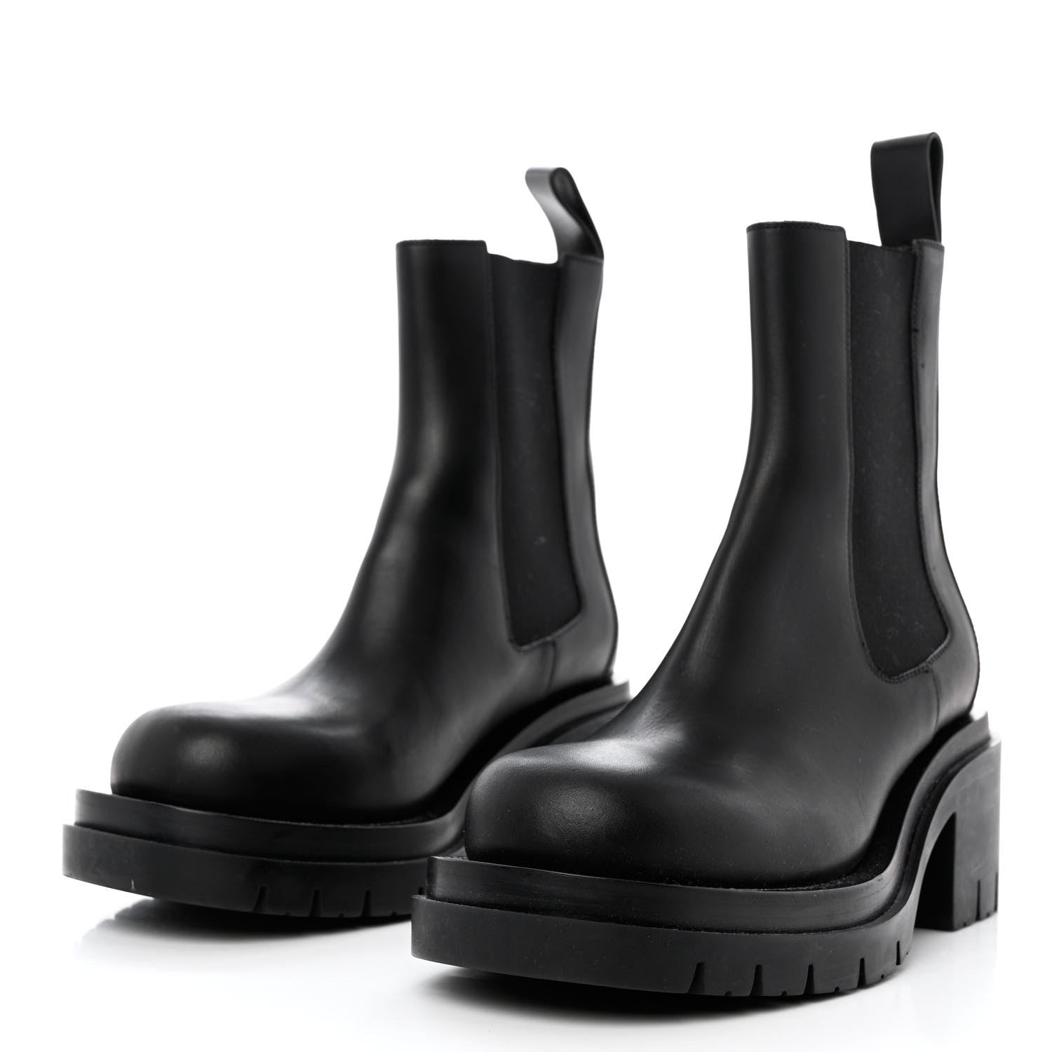 Bottega Veneta Calfskin The Lug Chelsea 30/70mm Ankle Boots 38 Black 3 of 11