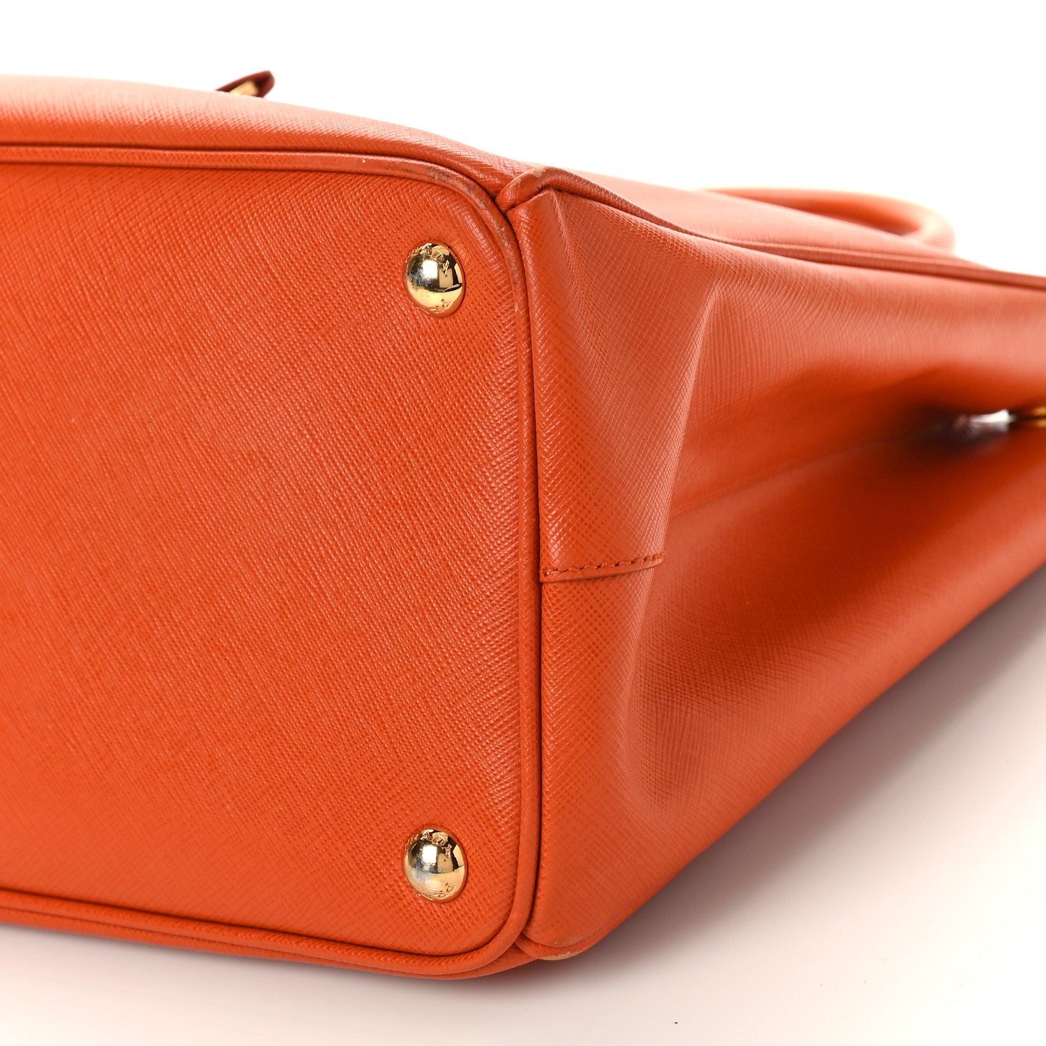 Prada Saffiano Medium Galleria Double Zip Tote Papaya 8 of 8