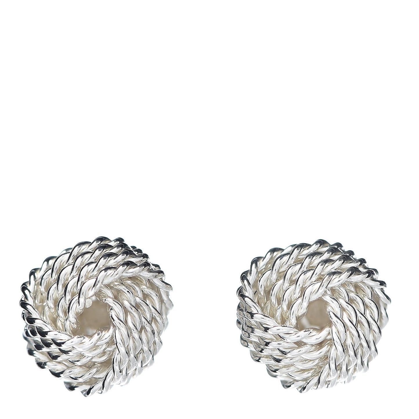 Sterling Silver Twist Knot Earrings