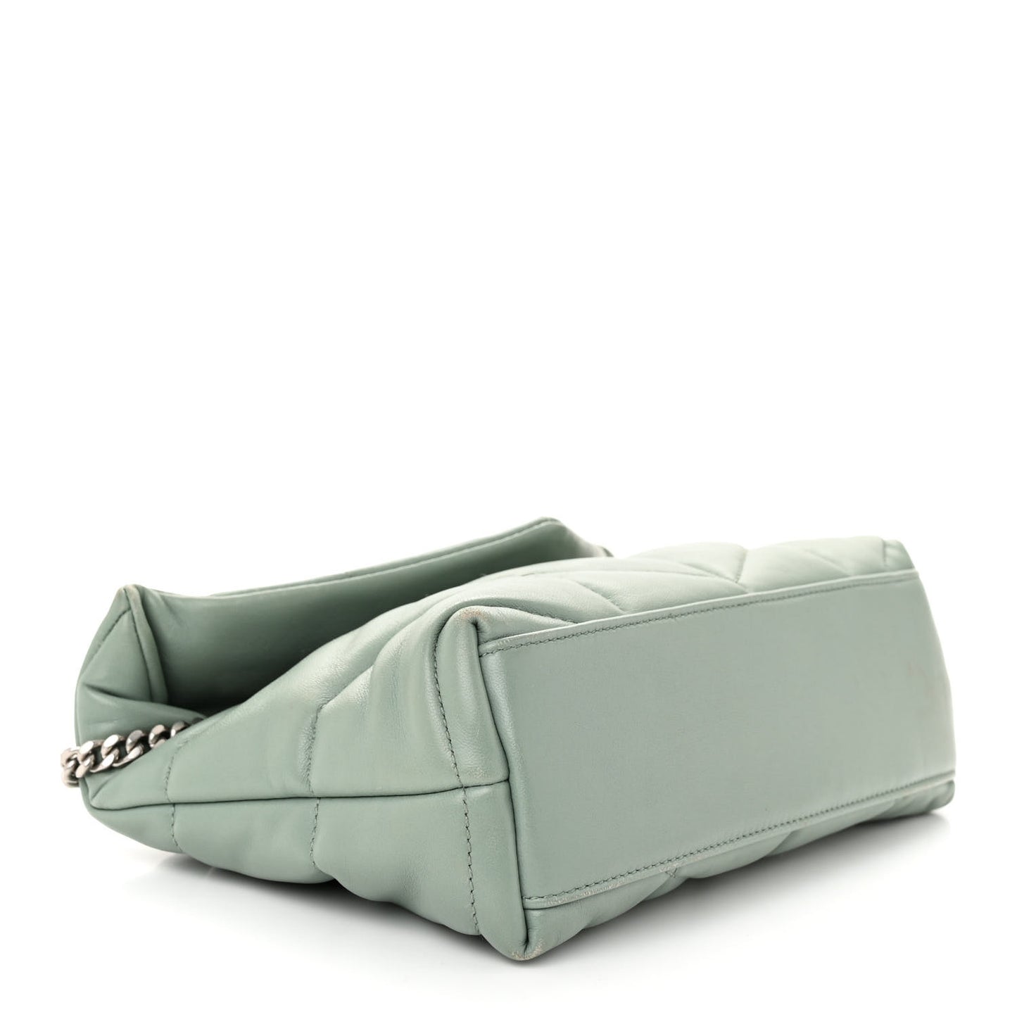 Lambskin Quilted Toy Loulou Puffer Monogram Chain Satchel Mint