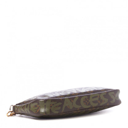 Louis Vuitton Monogram Graffiti Pochette Accessories Kaki 3 of 7