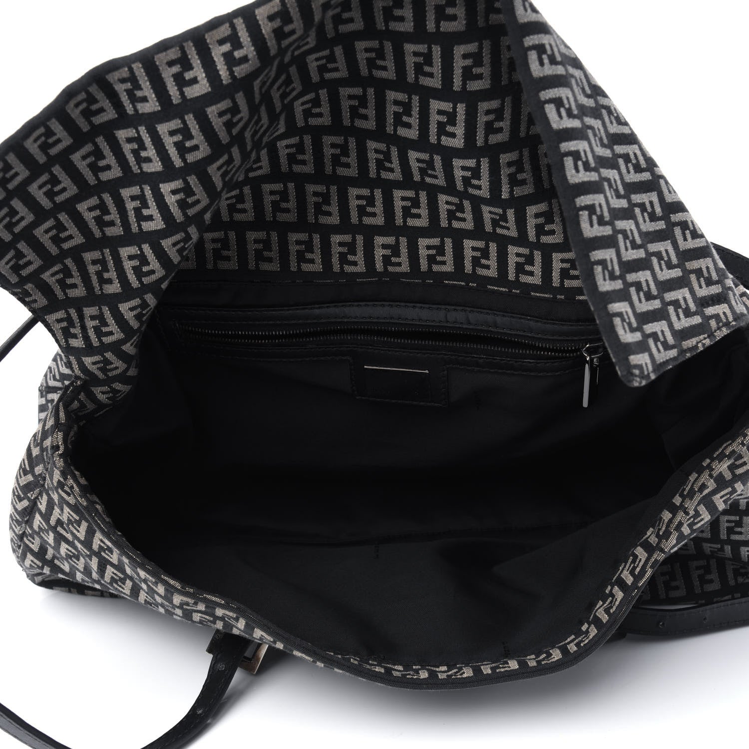 Fendi Zucchino Shoulder Bag Black 5 of 27