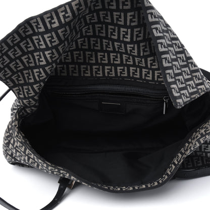 Fendi Zucchino Shoulder Bag Black 5 of 27
