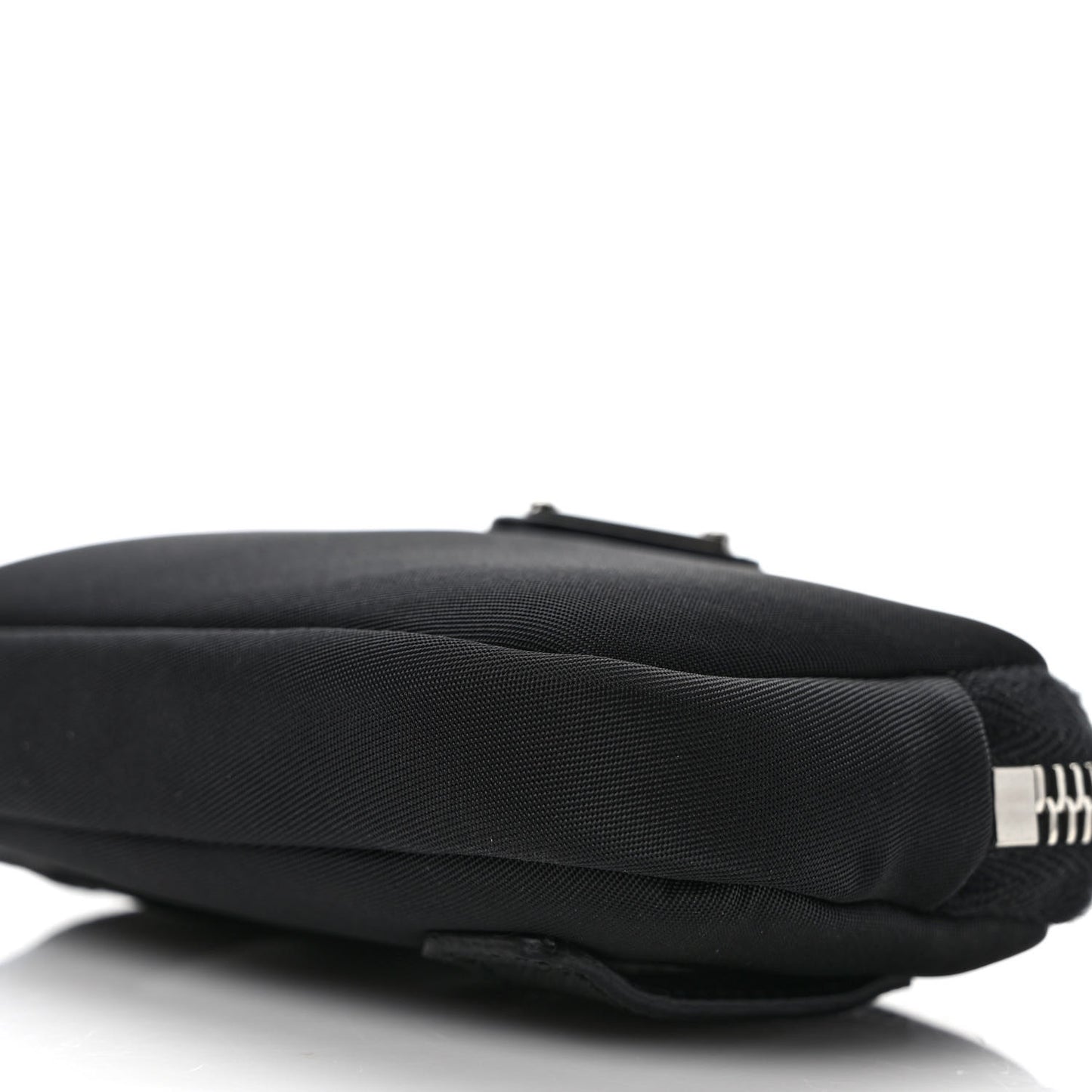 Saffiano Belt With Nylon Pouch Black