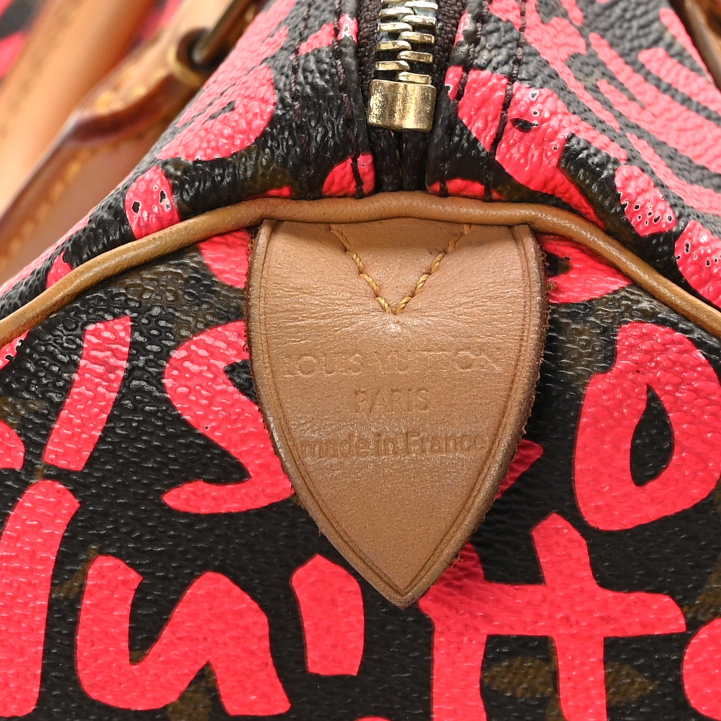 Monogram Graffiti Speedy 30 Fuchsia