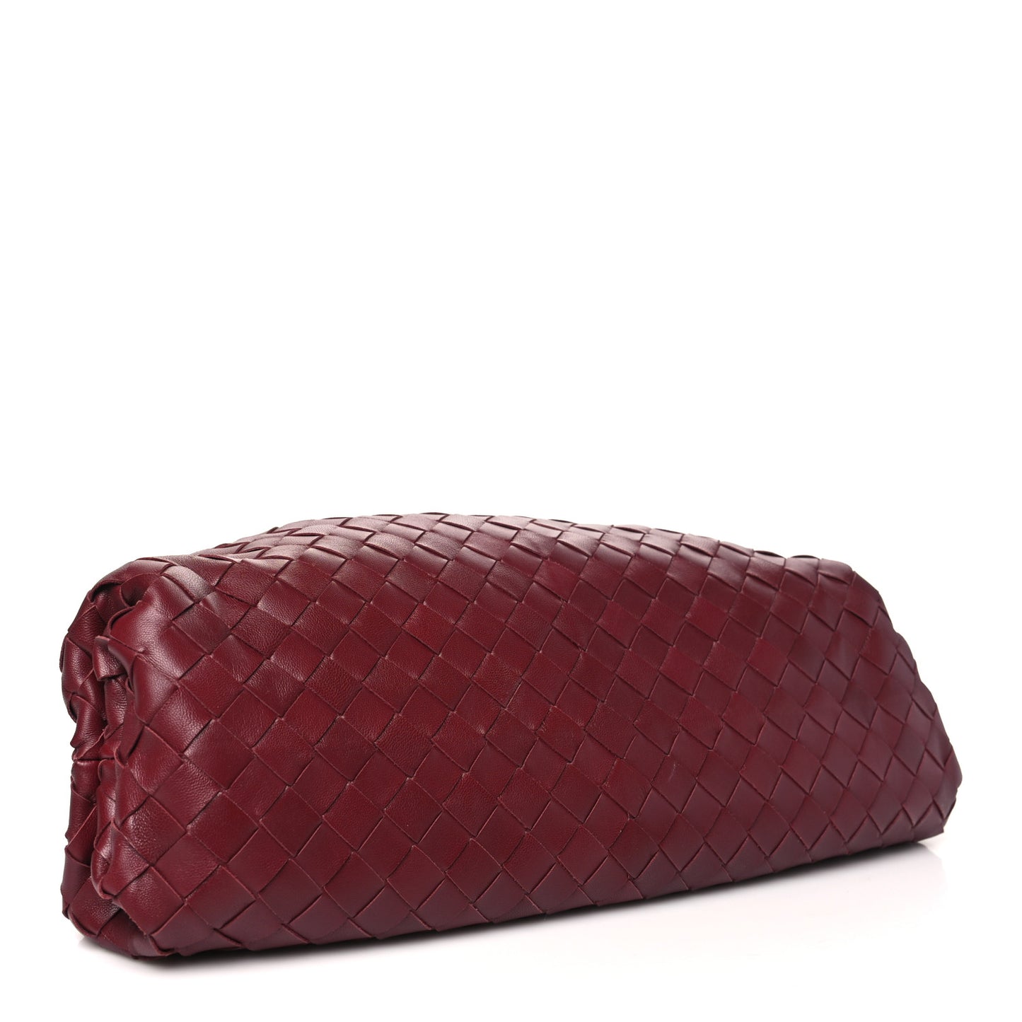 Nappa Maxi Intrecciato The Pouch Oversized Clutch Bordeaux