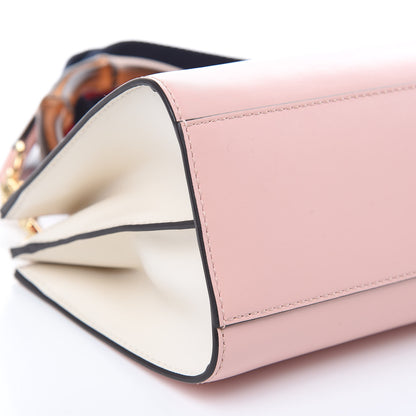 Gucci Nappa Bamboo Web Mini Nymphaea Top Handle Bag Perfect Pink Mystic White 10 of 12
