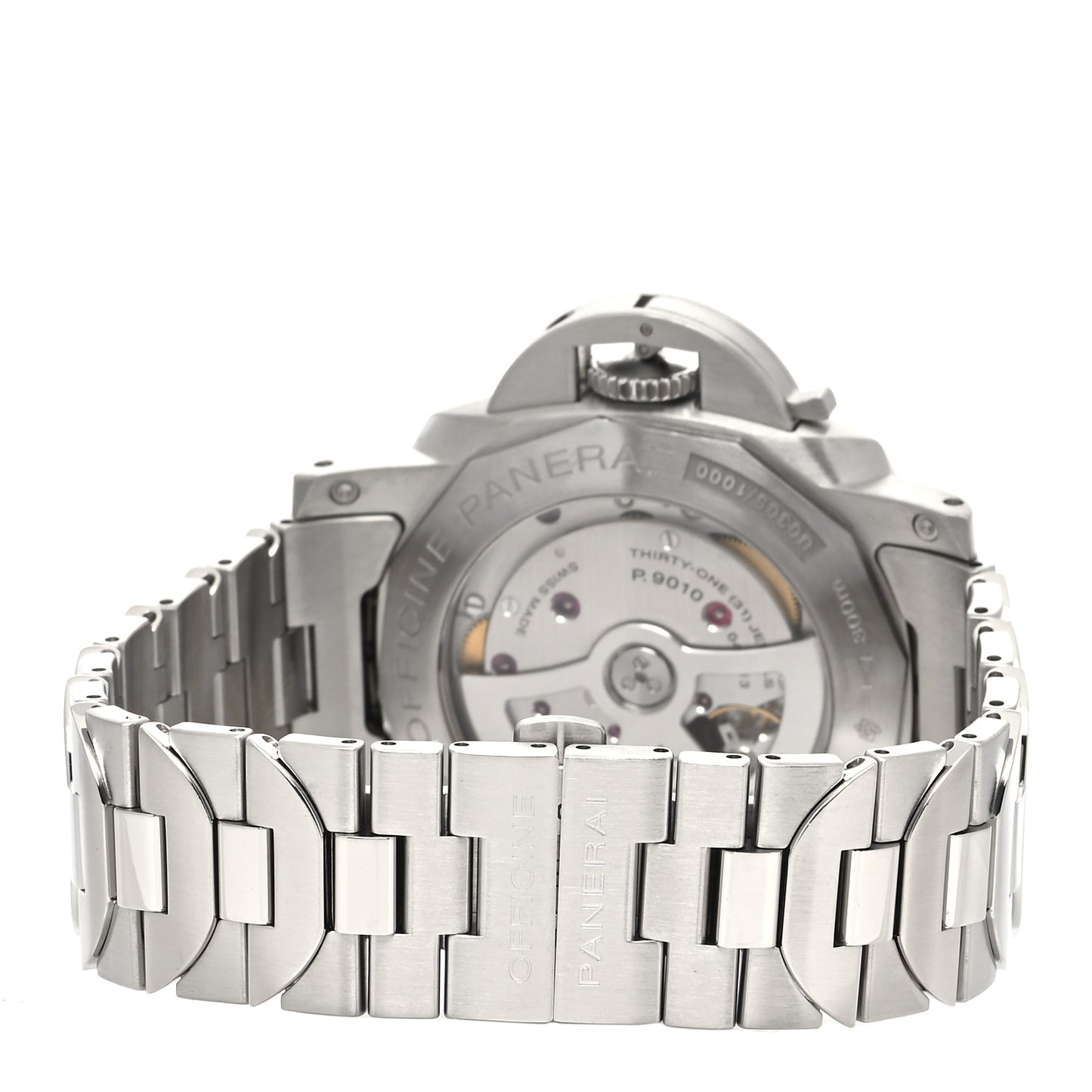 Stainless Steel 44mm Luminor Marina 3 Day Automatic Watch Black PAM00723