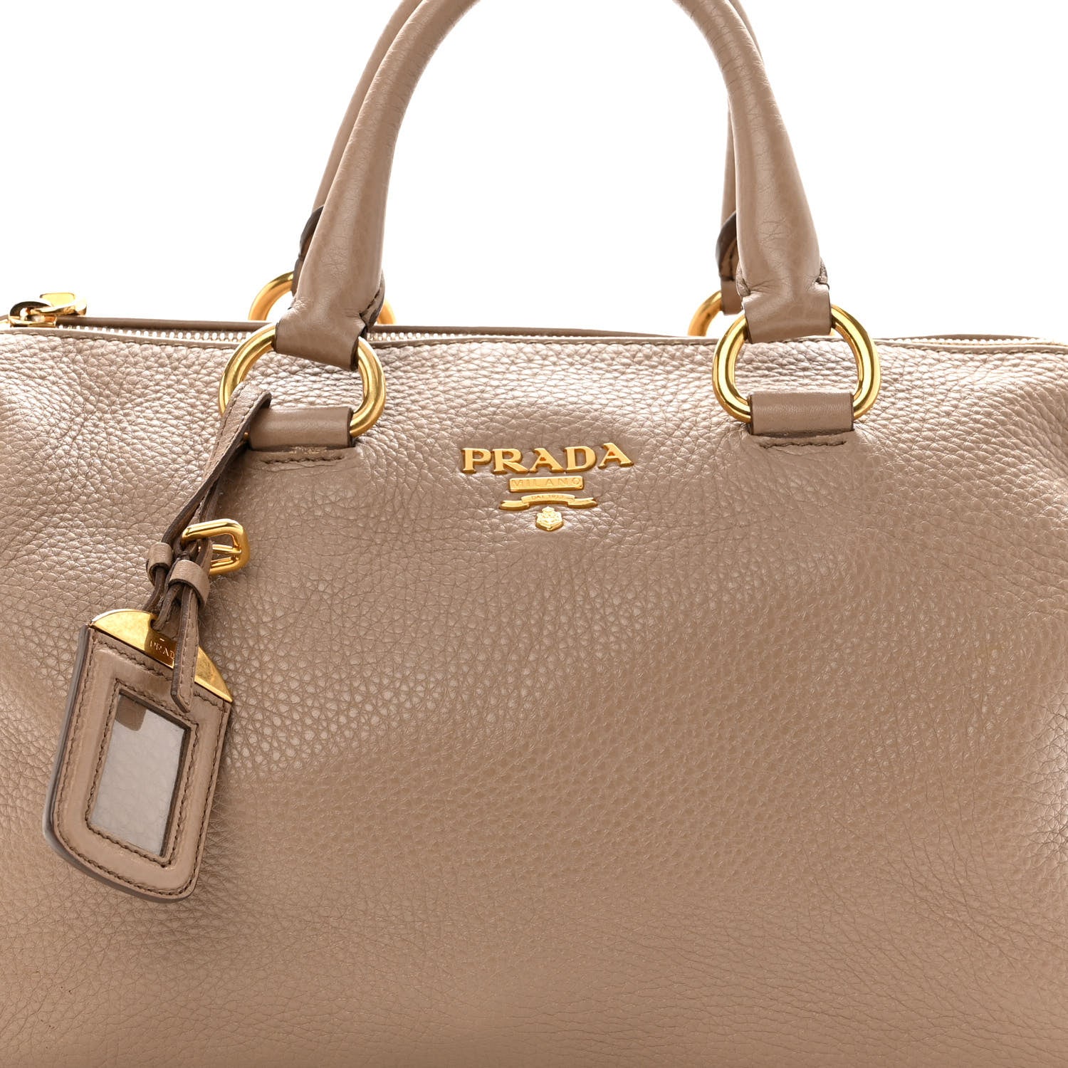 Prada Vitello Daino Satchel Cammeo 6 of 9