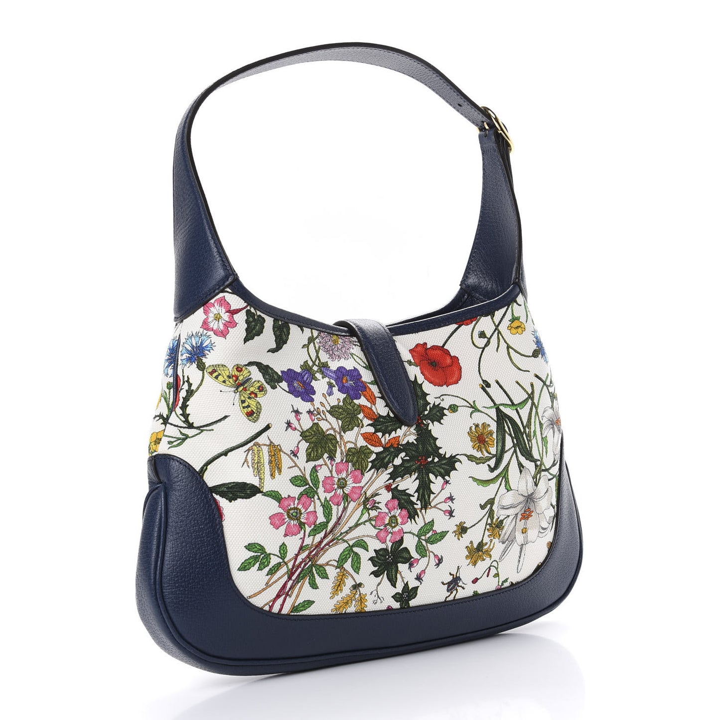 Canvas Flora Medium Jackie Hobo Blue Agata