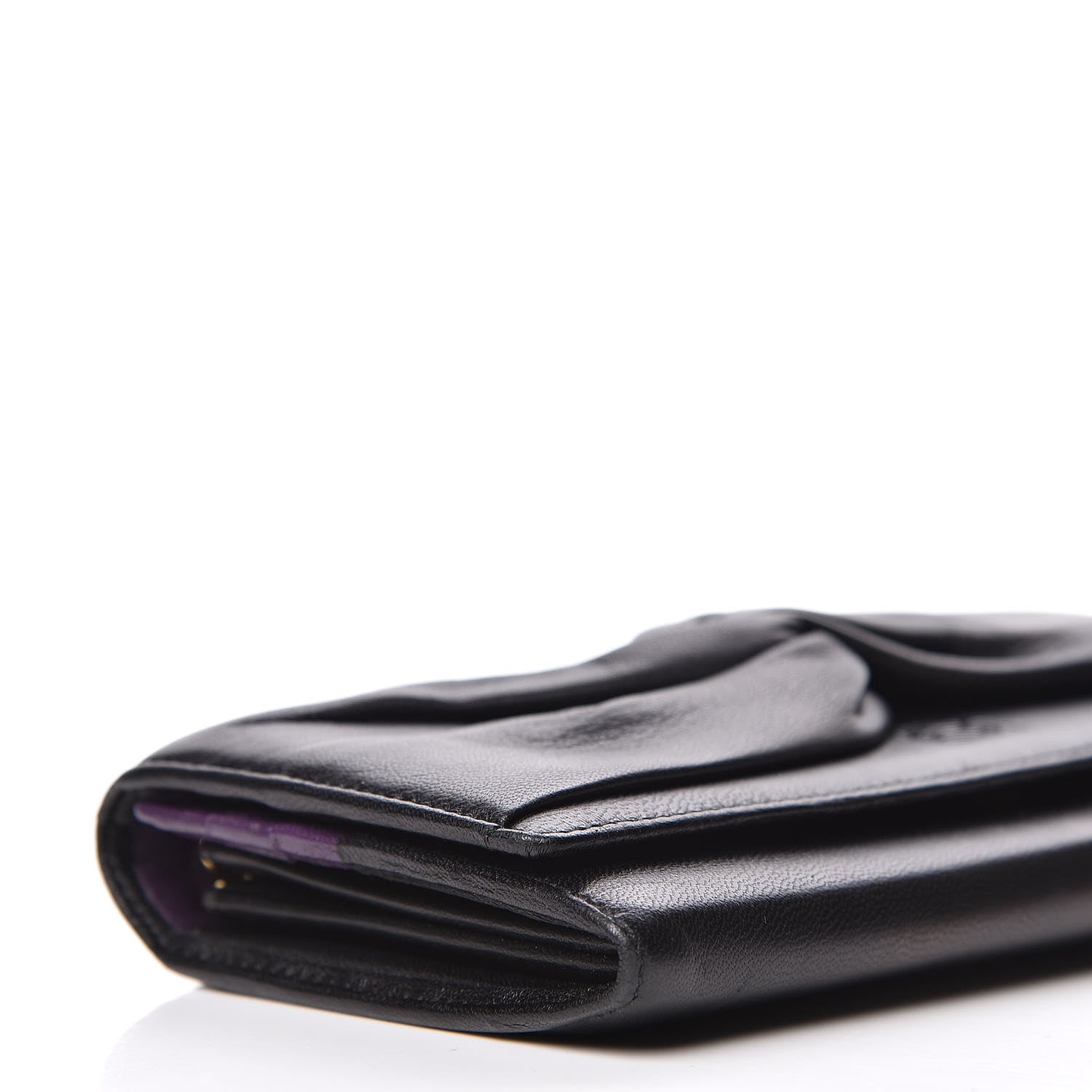 Loewe Nappa Bow Chain Wallet Black 6 of 9