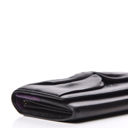 Loewe Nappa Bow Chain Wallet Black 6 of 9