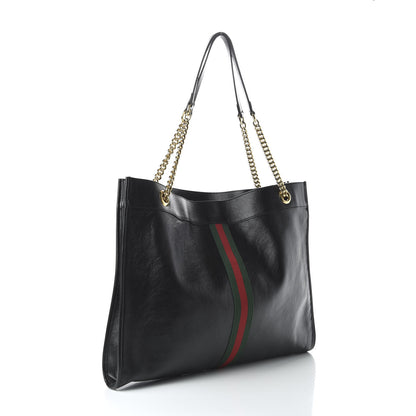 Gucci Calfskin Large Rajah Chain Tote Black 3 of 10