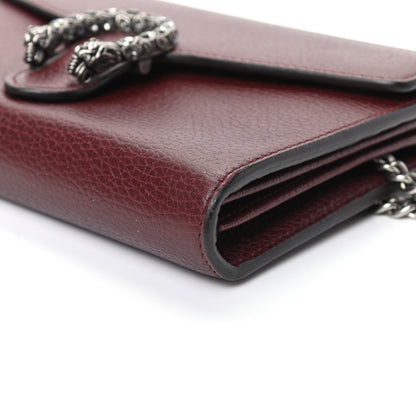 Gucci Dollar Calfskin Crystal Mini Dionysus Chain Wallet Vintage Bordeaux 9 of 9