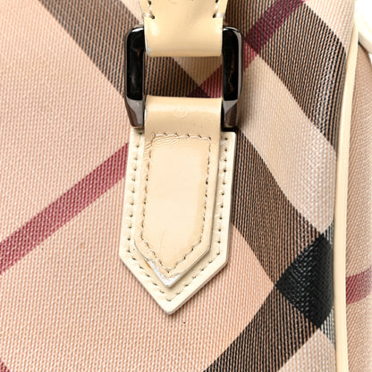 Burberry Supernova Check Patent Mini Chester Bowling Bag White 22 of 24