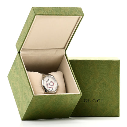 Gucci Stainless Steel 38mm G-Timeless Snake Quartz Watch 5 of 5