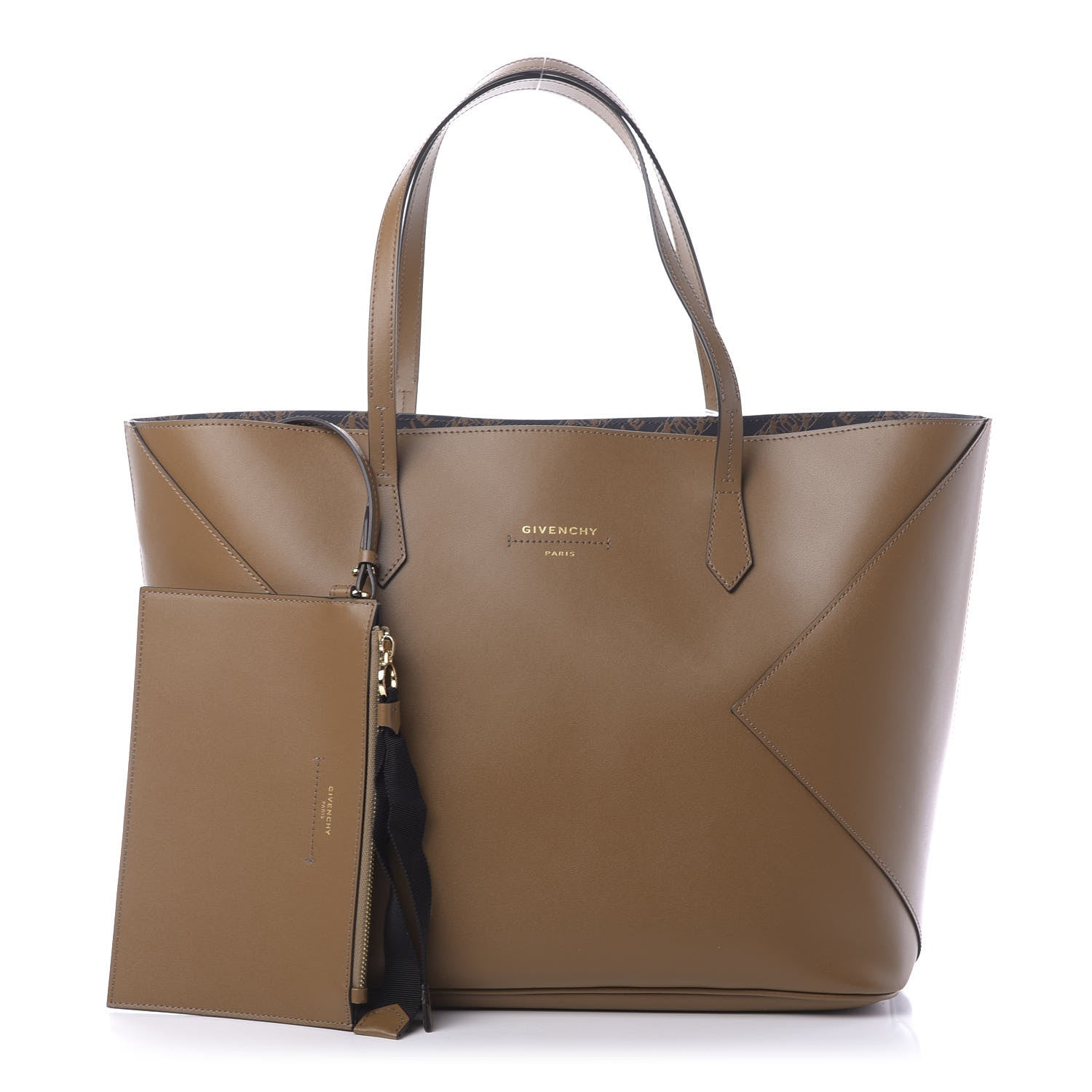 Givenchy Smooth Calfskin Wing Shopper Tote Military Green 1 of 10