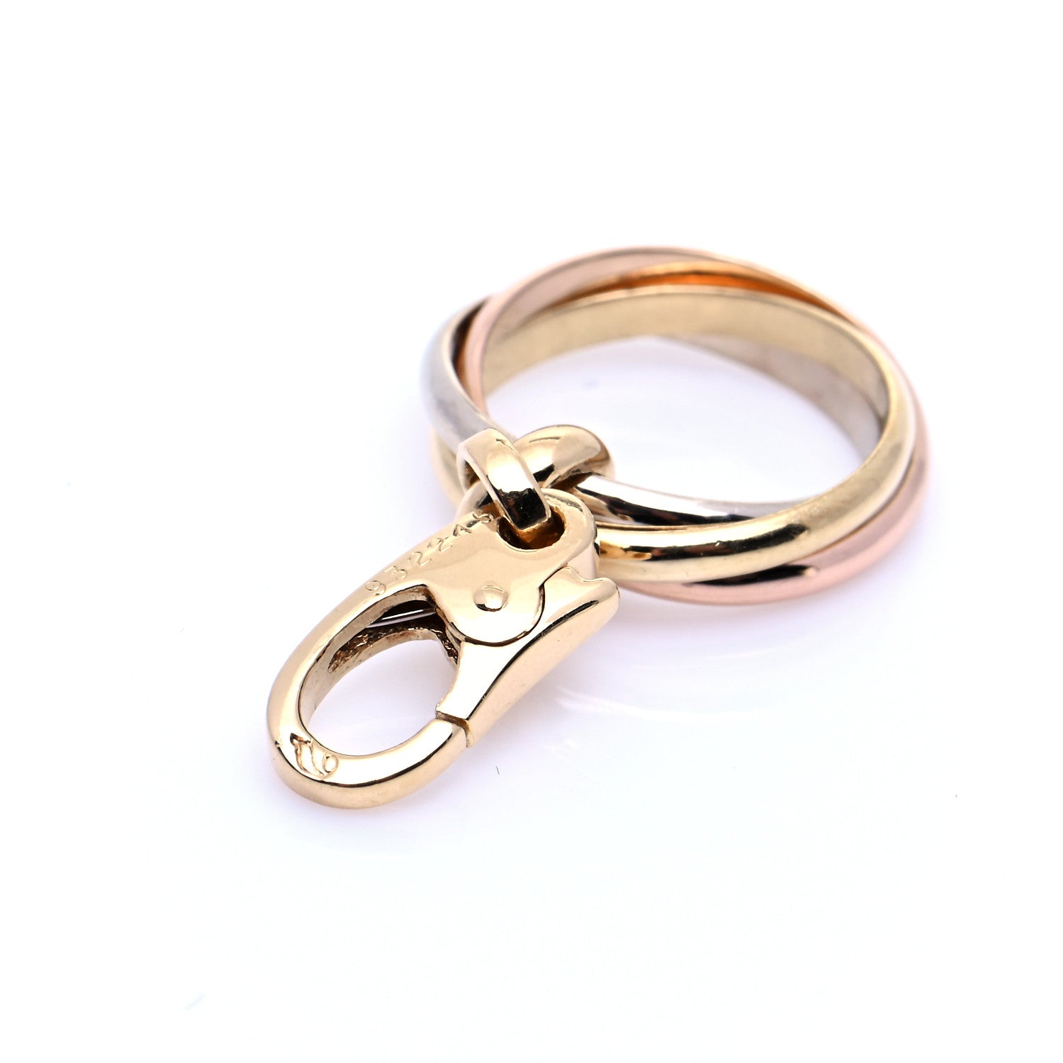 Cartier 18K Pink Yellow White Gold Trinity Charm 5 of 5