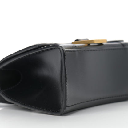 Balenciaga Shiny Box Calfskin Hourglass Top Handle Bag XS Black 8 of 9