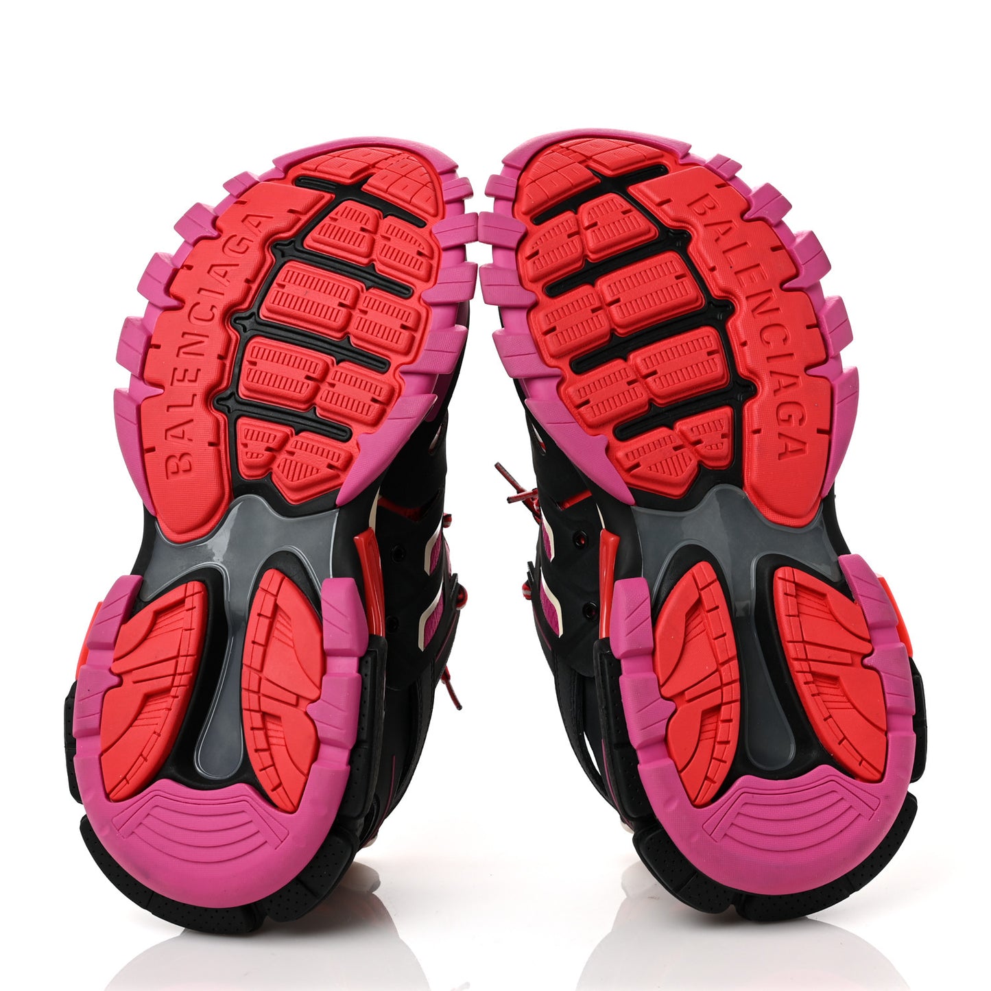 Mesh Nylon Womens Track Sneakers 40 Black Pink Red