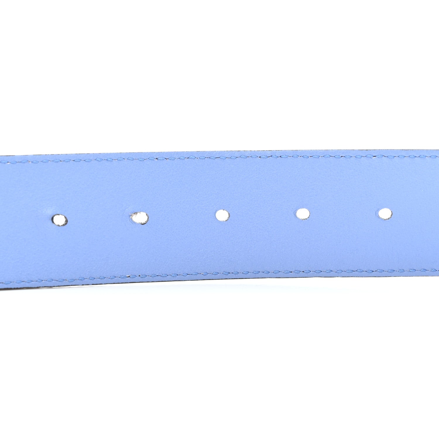 Gucci Moon Calfskin Double G 40mm Belt 95 38 Clear Sky Blue 5 of 5