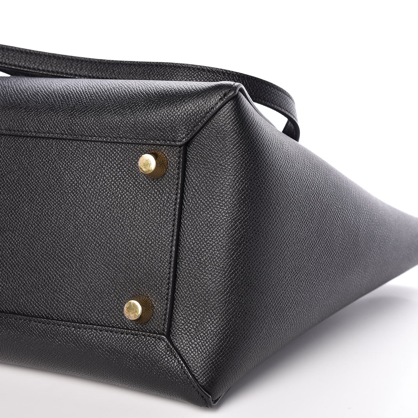 Grained Calfskin Mini Belt Bag Black
