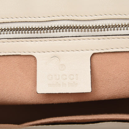 Gucci Calfskin Web Stripe Large Dionysus Tote Bag White 7 of 9