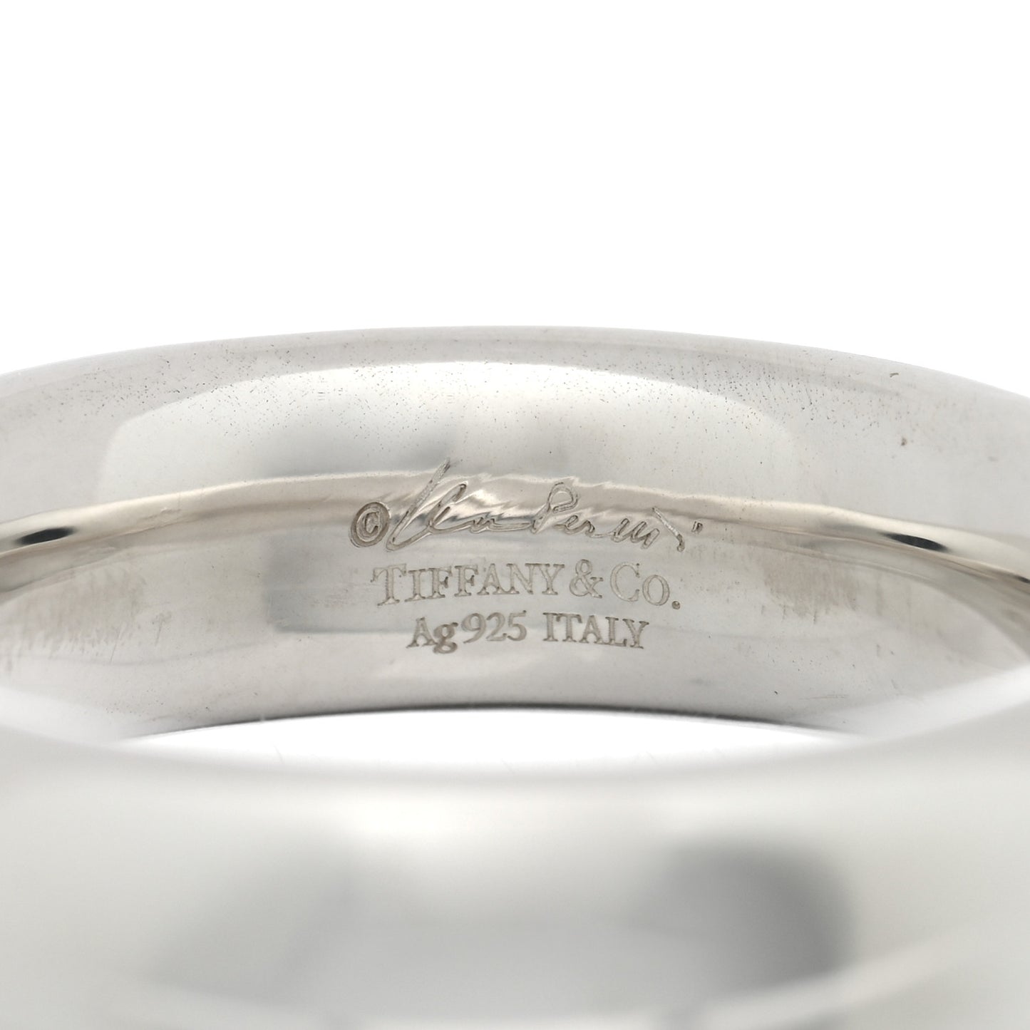 Sterling Silver Elsa Peretti Doughnut Band Ring 58 8.5