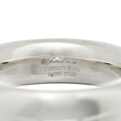 Tiffany Sterling Silver Elsa Peretti Doughnut Band Ring 58 8.5 4 of 5