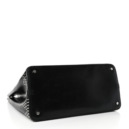 Alaia Calfskin Studded Tote Black 3 of 4