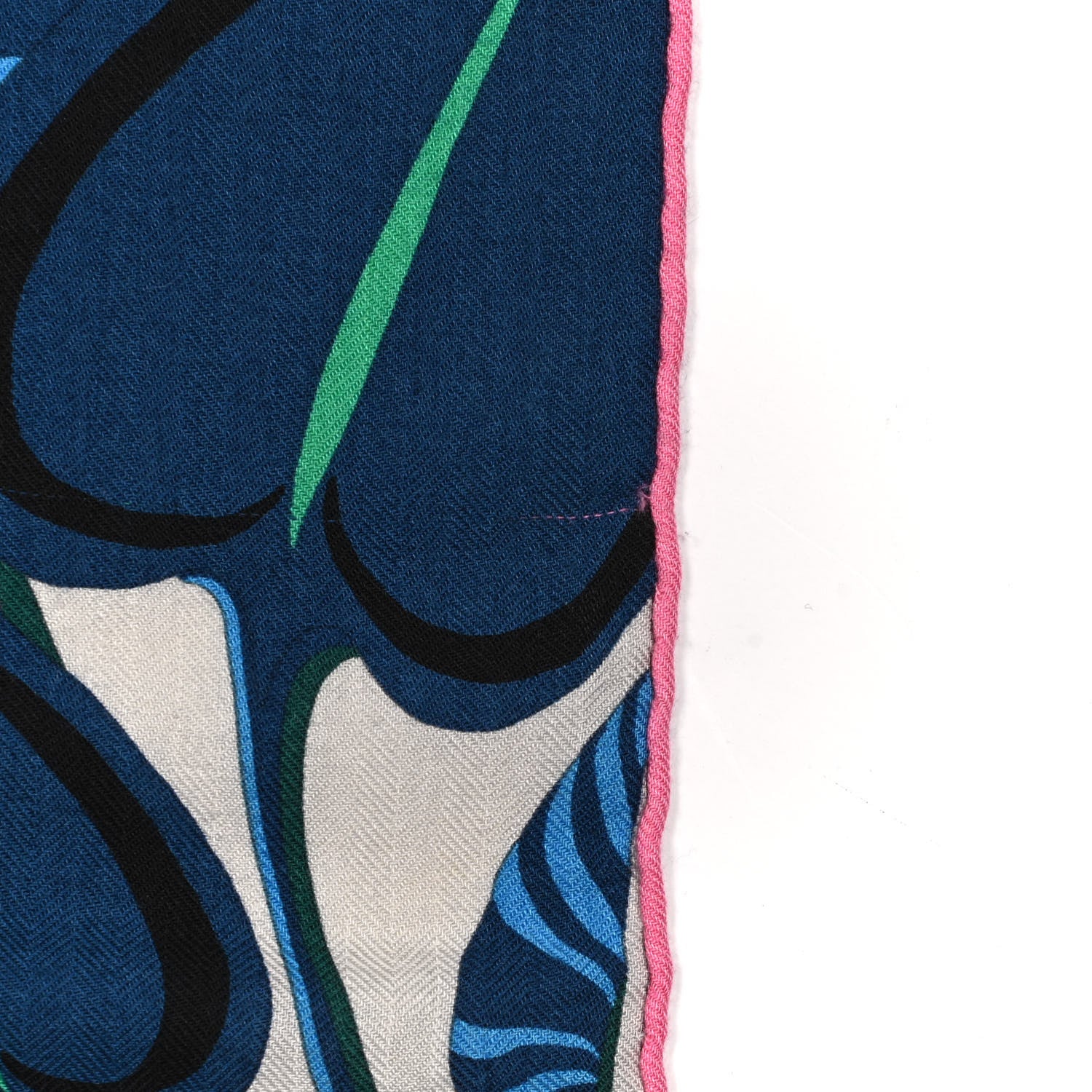 Hermes Cashmere Silk Jaguar Quetzal Shawl 140 Gris Chine Bleu 7 of 7
