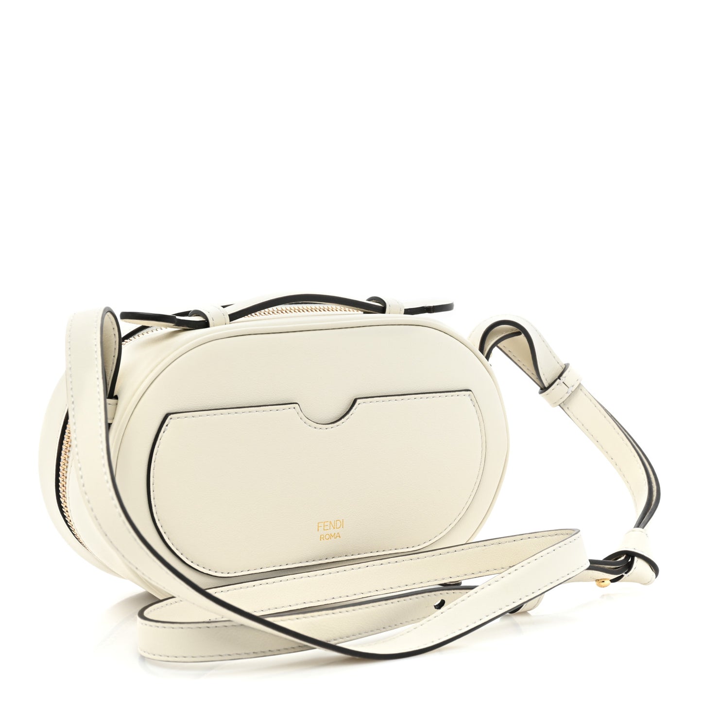 Vitello Grace Elaphe Python Print O'Lock Mini Camera Case White Ice Daisy Roccia