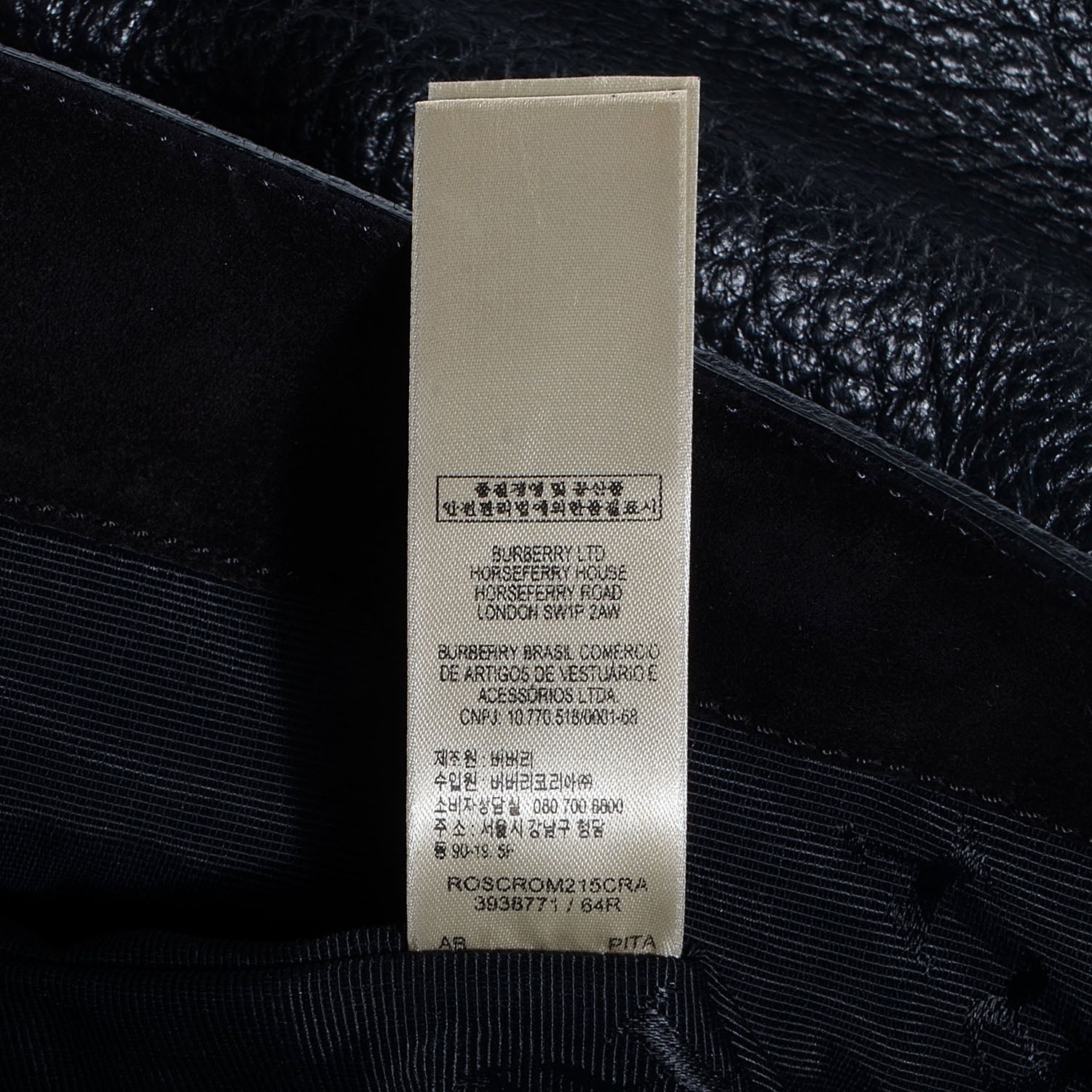 Burberry Signature Grain Medium Lindburn Hobo Black 7 of 10