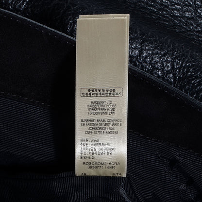 Burberry Signature Grain Medium Lindburn Hobo Black 7 of 10