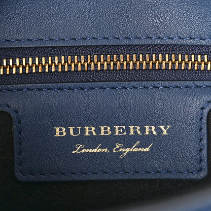Burberry Trench Calfskin Small DK88 Top Handle Bag Ink Blue 6 of 8