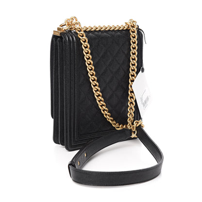 Chanel Caviar Quilted North South Boy Flap Black 3 of 11