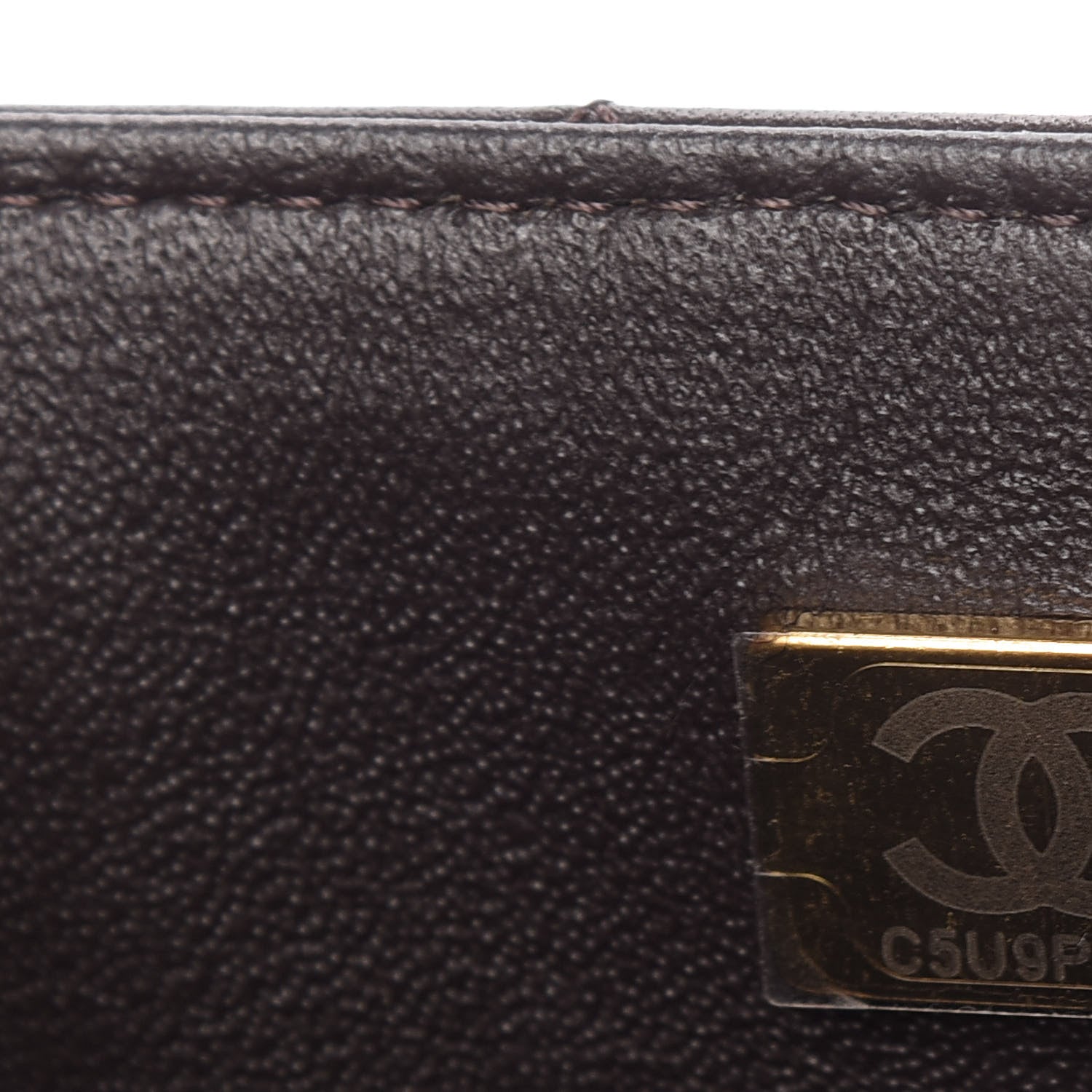 Chanel Lambskin Quilted Mini Rectangular Flap Dark Brown 9 of 11